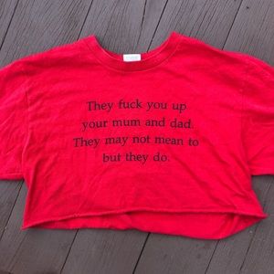 Cropped Supreme T-shirt